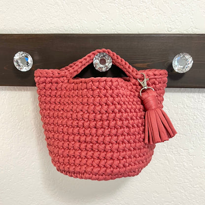 Dusty Watermelon Bucket Tote