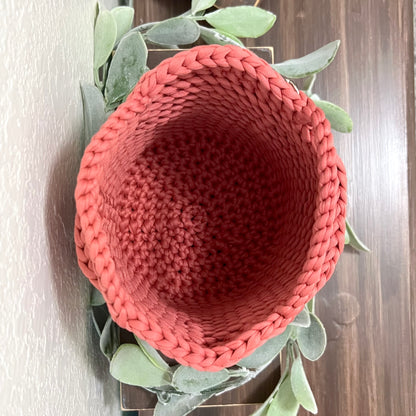 Dusty Watermelon Bucket Tote