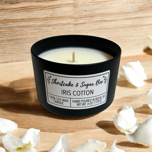 Iris Cotton Soy Wax Candle