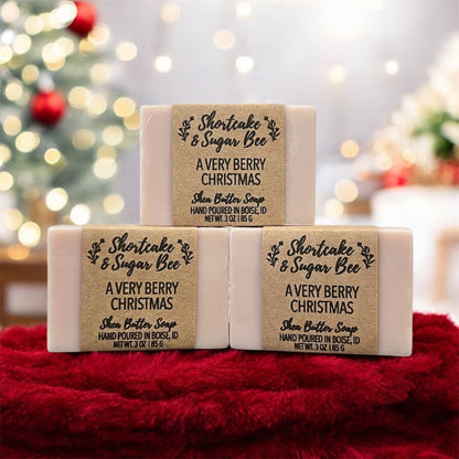 Natural Shea Butter Soap - A Very Berry Christmas